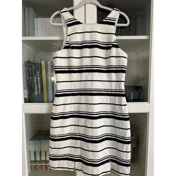 Banana Republic Heritage Collection SIZE 12 Black & White Tweed Sheath Dress NWT - Picture 1 of 9